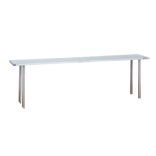 Duke Manufacturing 1056-14410-18 144" x 10" 18 Gauge Stainless Steel Table Mount Overshelf