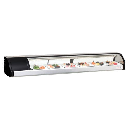 Everest Refrigeration ESC83L 82.63" Wide Refrigerated Countertop Sushi Display Case