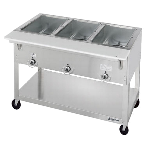 Duke Manufacturing EP303 Aerohot Electric (3) Well Portable Hot Food Steam Table