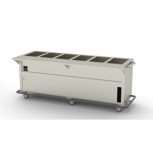 Duke Manufacturing EPW-6-CBSS Thurmaduke Portable Electric Waterless (6) Well Steam Table