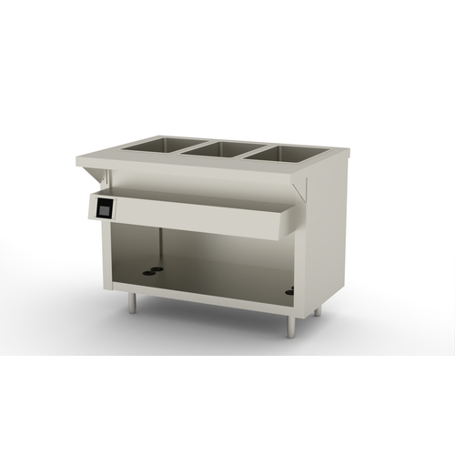Duke Manufacturing EW-3-DLPG Thurmaduke Deluxe Electric Waterless (3) Well Steam Table