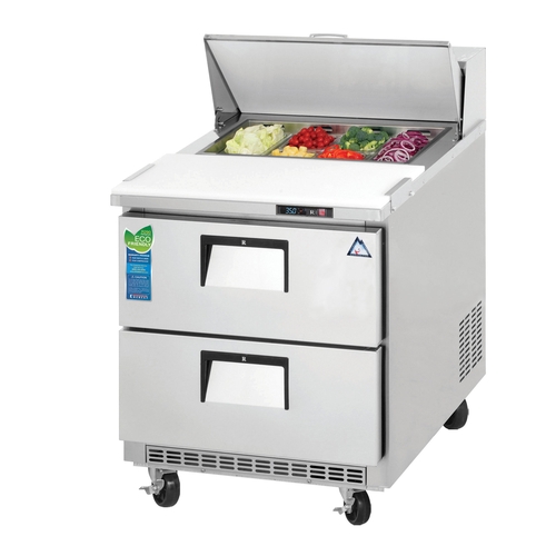 Everest Refrigeration EPBNR1-D2 27.75" Wide 8 Pan One Section Sandwich Prep Table