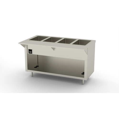 Duke Manufacturing EW-4-CBPG Thurmaduke Deluxe Electric Waterless (4) Well Steam Table