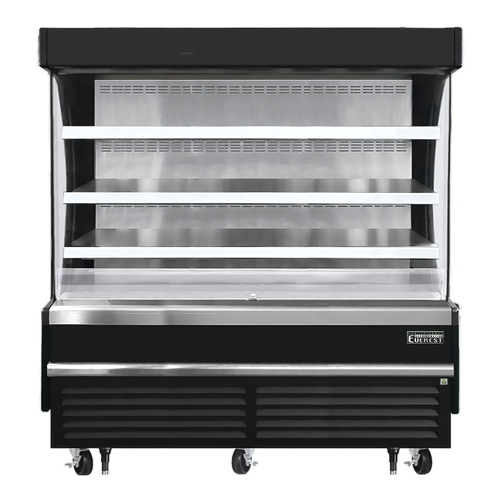 Everest Refrigeration EOMV-72-B-28-S 73.25" Wide Open Display Merchandiser Refrigerator