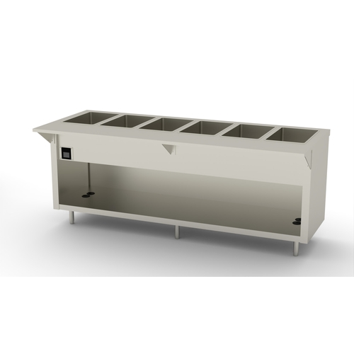 Duke Manufacturing EW-6-CBSS Thurmaduke Electric Waterless (6) Well Steam Table