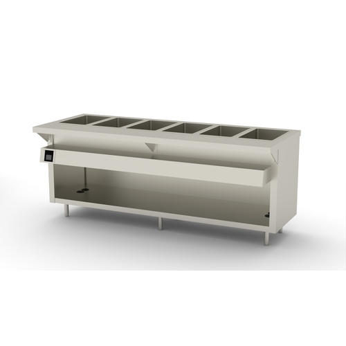 Duke Manufacturing EW-6-DLSS Thurmaduke Deluxe 88" Waterless (6) Well Steam Table