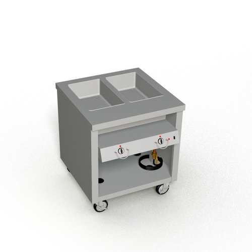 Duke Manufacturing TEHF-32SS-VALUE Thurmaduke Electric (2) Sealed Well Mobile Steam Table
