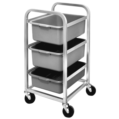 Channel Manufacturing BBC-3 21.5" x 18" Aluminum Three-Section Bus Bin Cart