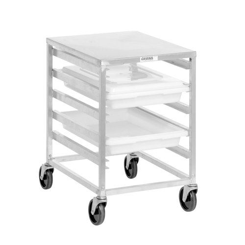 Channel Manufacturing PBA405A 20.75" x 26" x 32" Aluminum Bus Bin Rack w/ 4" Spacing