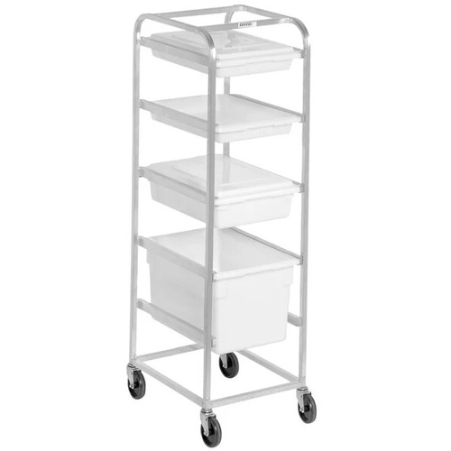 Channel Manufacturing PBA415 20.5" x 26" x 70" Aluminum Bus Bin Rack w/ 4" Spacing