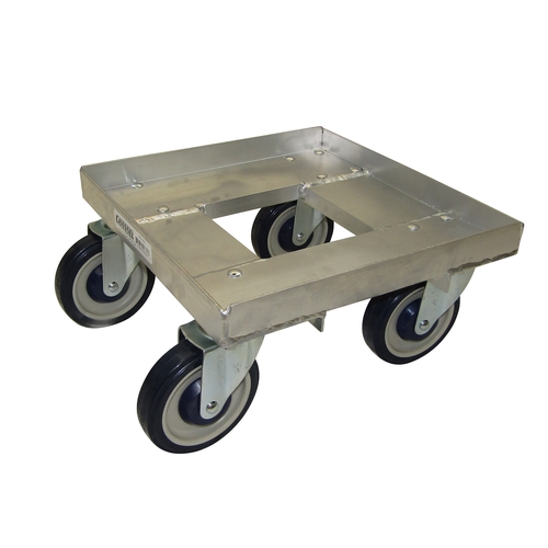 Channel Manufacturing MC1313 14.25" x 14.25" x 7.5" Aluminum Glass Rack/Milk Crate Dolly