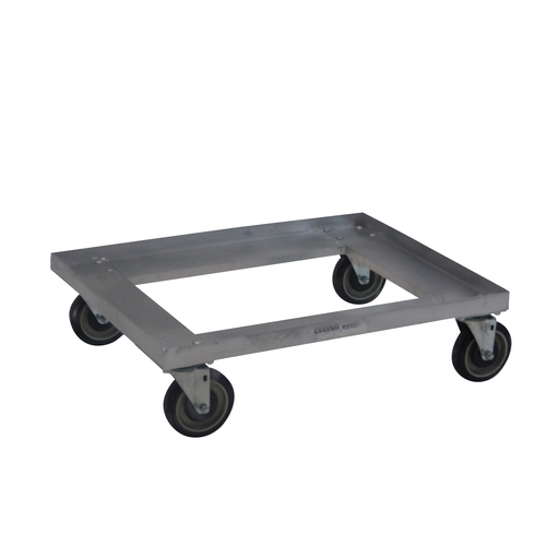 Channel Manufacturing MC1338 27.25" x 20.25" x 7.5" Aluminum Glass Rack/Milk Crate Dolly