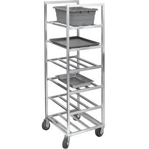 Channel Manufacturing AXDUSR7 40" x 28.5" Welded Aluminum Bus Bin Cart w/ 8.75" Spacing