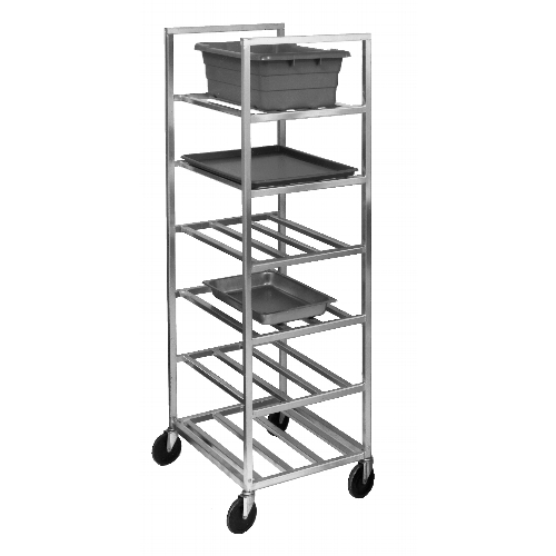 Channel Manufacturing ULR6 21" x 28.5" Aluminum Bus Bin Cart w/ 9.5" Spacing