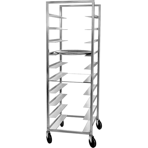 Channel Manufacturing OT-8 25" x 26" x 70" Aluminum Oval Tray Rack w/ 8" Spacing