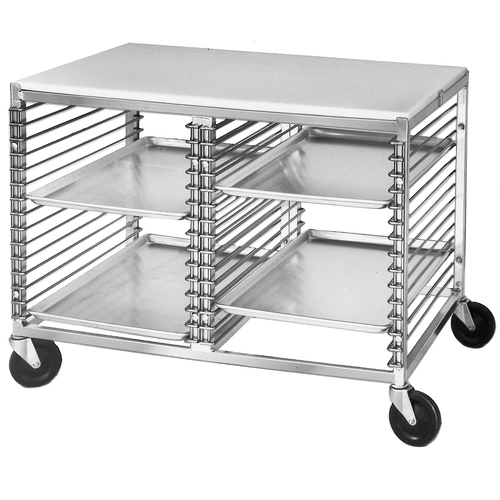 Channel Manufacturing 565/P 42" x 25" Aluminum Bun Pan Rack w/ Poly Top & 1.5" Spacing