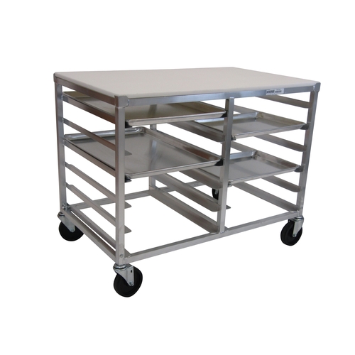 Channel Manufacturing DS2410/P 40" x 24" Aluminum Bun Pan Rack w/ Poly Top & 4" Spacing