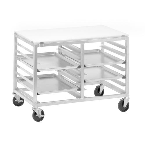 Channel Manufacturing DS2414/P 40" x 24" Aluminum Bun Pan Rack w/ Poly Top & 3" Spacing