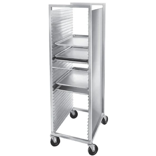 Channel Manufacturing 616 21" x 26" Aluminum Enclosed Bun Pan Rack w/ 1.5" Spacing