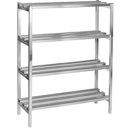 Channel Manufacturing DR2472-4 72"x24"Welded Aluminum Dunnage Shelving Unit w/ 16.5"Spacing