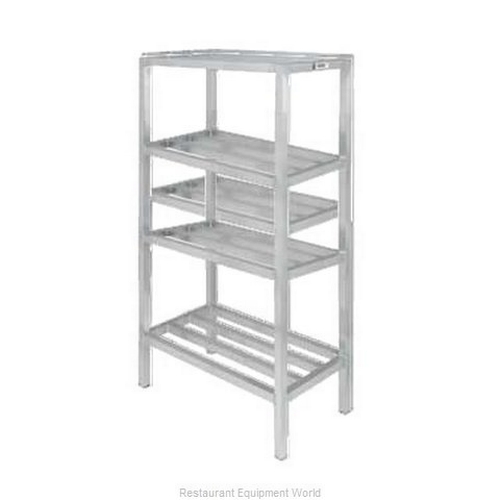 Channel Manufacturing ED2436-4 36"x24"Welded Aluminum Dunnage Shelving Unit w/ 16.5"Spacing