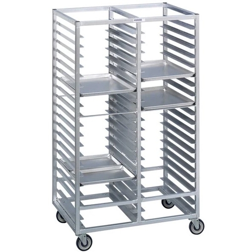 Channel Manufacturing 420A 41" x 26" x 70" Aluminum Double Tray Rack w/ 2" Spacing
