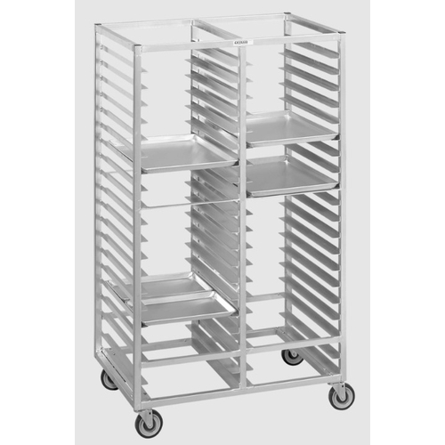 Channel Manufacturing 424S6 41"x 26"x 64" Stainless Steel Double Tray Rack w/ 6" Spacing