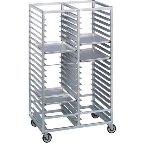 Channel Manufacturing 458A 41" x 30" x 70" Aluminum Double Tray Rack w/ 4" Spacing