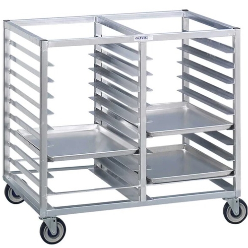 Channel Manufacturing 460A3 41" x 30" x 36" Aluminum Double Tray Rack w/ 6" Spacing