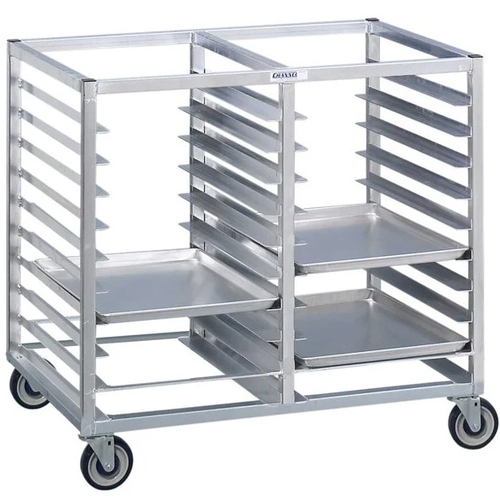 Channel Manufacturing 465A3 45" x 30" x 36" Aluminum Double Tray Rack w/ 3" Spacing