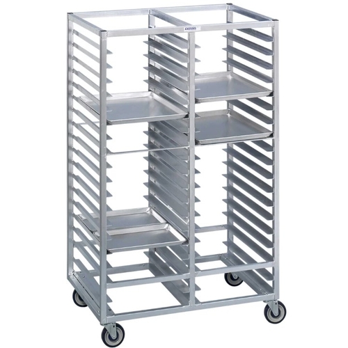 Channel Manufacturing 466A6 45" x 30" x 64" Aluminum Double Tray Rack w/ 4" Spacing