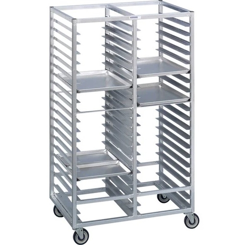 Channel Manufacturing 467A 45" x 30" x 70" Aluminum Double Tray Rack w/ 5" Spacing