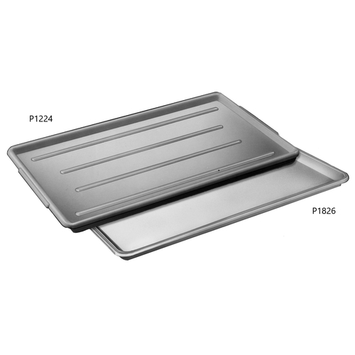 Channel Manufacturing P1224-W 12.5" x 24" White Plastic Bakery Display Tray - 1 Doz