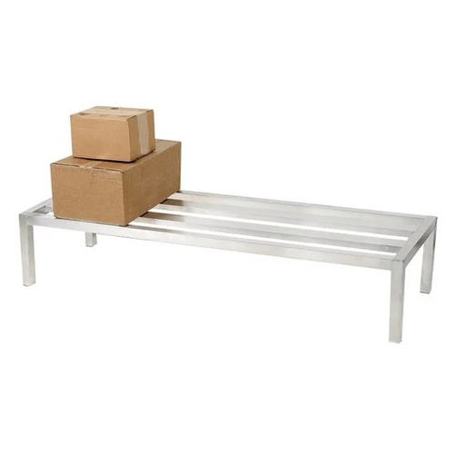 Channel Manufacturing HD2472 72" x 24" x 12" Heavy-Duty Aluminum E-Channel Dunnage Rack