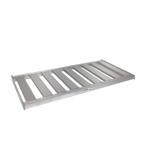 Channel Manufacturing BC2454 54"x 24" Aluminum T-Bar Cantilever Shelf w/ 2 Cross Supports