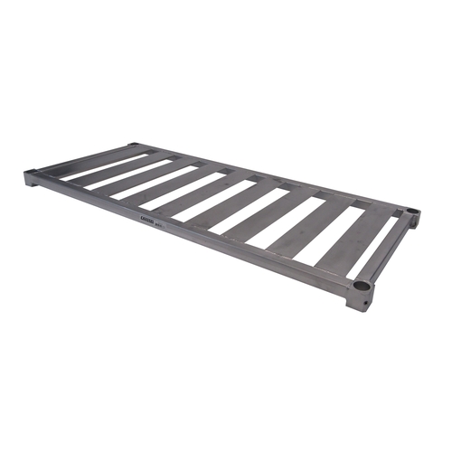 Channel Manufacturing BA2448 48"x 24" Aluminum Adjustable T-Bar Shelf w/ 2 Cross Supports