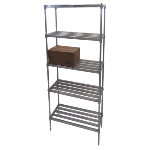 Channel Manufacturing TA2436-5-KIT 36"x 24" x 72" Aluminum Adjustable Tubular Shelving Kit