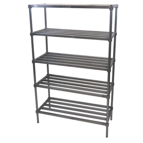 Channel Manufacturing TA2454-5-KIT 54"x 24" x 72" Aluminum Adjustable Tubular Shelving Kit