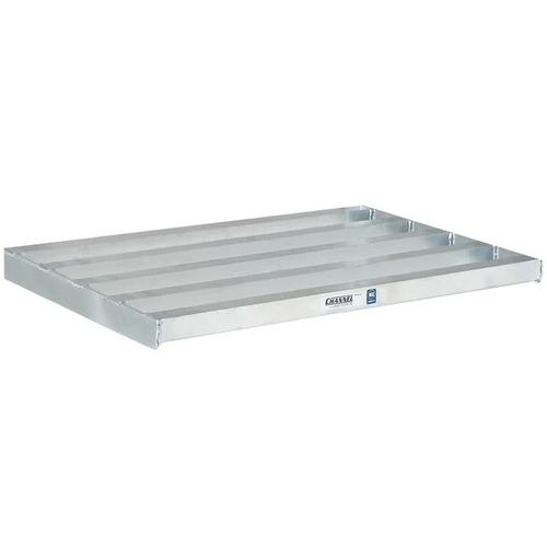 Channel Manufacturing TT2460 60"x 24" x 2" Aluminum Cantilever Tubular Shelf