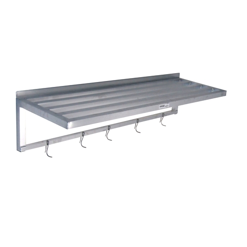Channel Manufacturing TWS1860 60" x 18" Welded Aluminum Tubular Wall Shelf