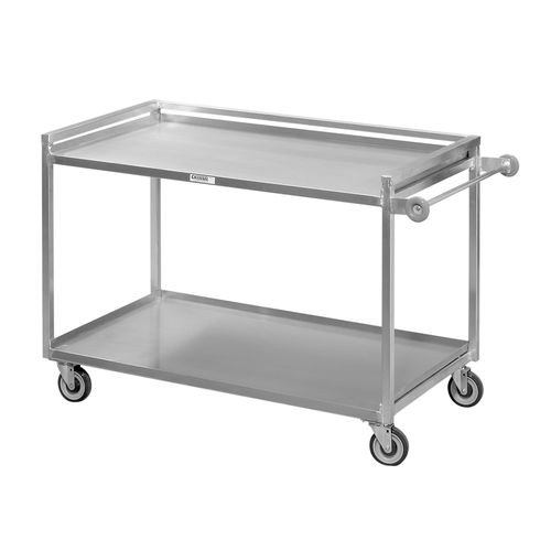 Channel Manufacturing TDC2953A-2 53" x 29" Heavy-Duty Aluminum Two-Shelf Utility Cart