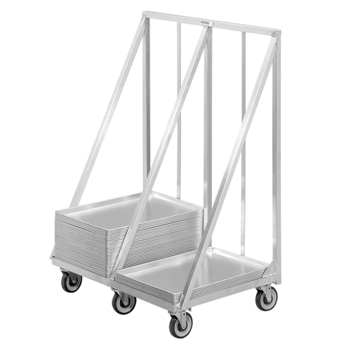 Channel Manufacturing XBPT-2 40.75" x 26.5" Heavy-Duty Aluminum Mobile Bun Pan Dolly