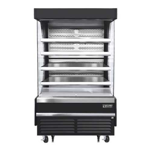 Everest Refrigeration EOMV-48-B-35-T 48" Wide Open Display Merchandiser Refrigerator