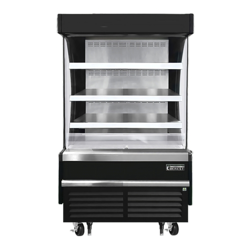 Everest Refrigeration EOMV-36-B-28-S 37.25" Wide Open Display Merchandiser Refrigerator
