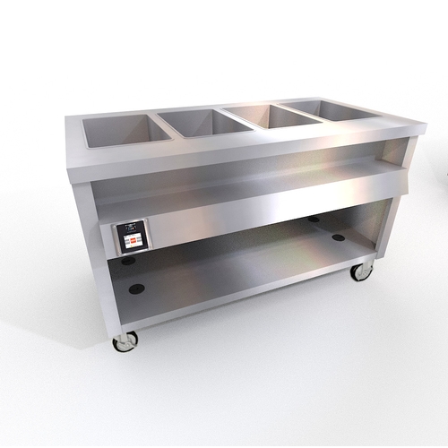 Duke Manufacturing TWHF-60SS Thurmaduke 60" Electric 4 Well Mobile Waterless Steam Table