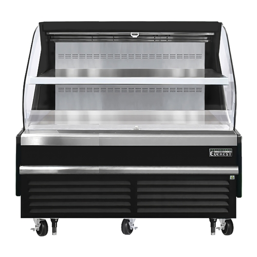 Everest Refrigeration EOMH-72-B-35-T 73.25" Wide Open Display Merchandiser Refrigerator