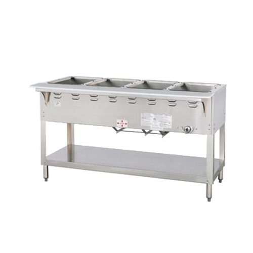 Duke Manufacturing WB304 Aerohot (4) Pan Gas Wet Steam Table with Carving Board