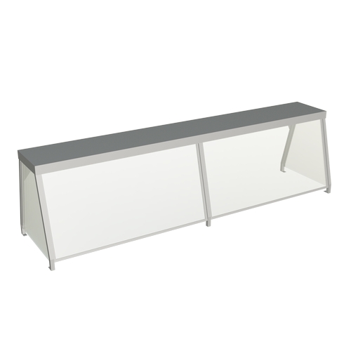 Duke Manufacturing 956-460-6 86-7/32"W Deluxe Serving Overshelf w/ Glass Guard