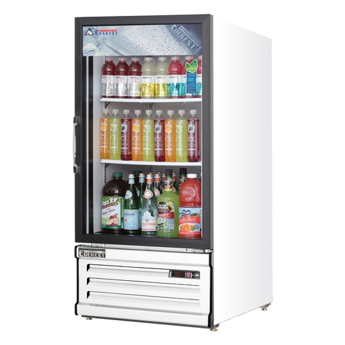 Everest Refrigeration EMGR8 24" Wide One Section Glass Door Merchandiser Cooler