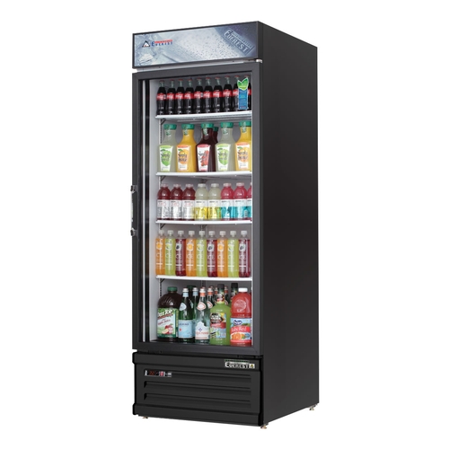 Everest Refrigeration EMGR24B 29" Wide One Section Glass Door Merchandiser Cooler